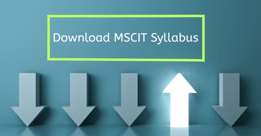 MSCIT Syllabus 2025 English, Marathi & Hindi PDF Download